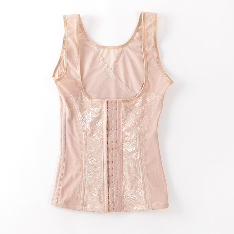 Beige shapewear garment on a white background